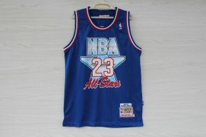 Maillot De Basket All Star 1992 Michael Jordan 23 Engrener Bleu